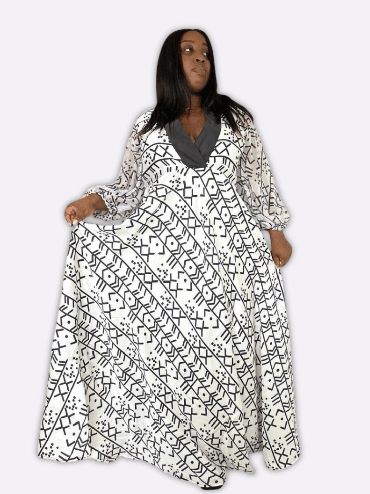 Robe Longue Élégante en Soie - Harmonie et Charme Intemporel